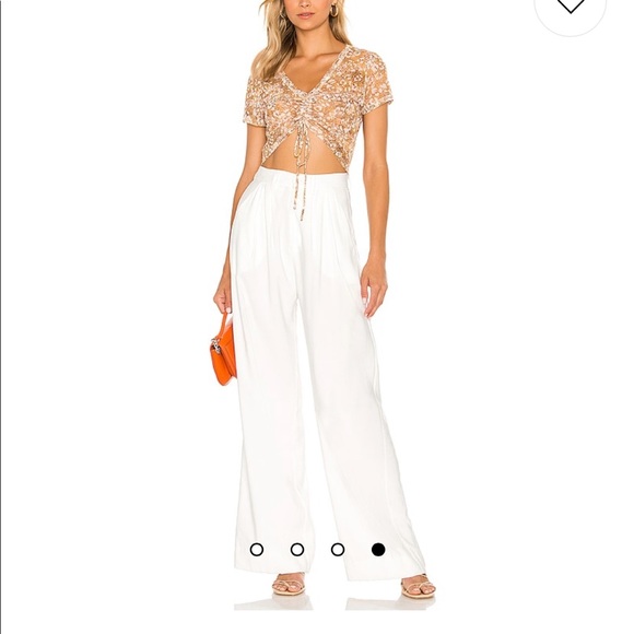 Sheer BCBGeneration drawstring crop top - Picture 4 of 6